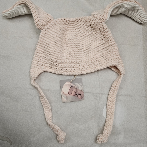 Beba Bean Bunny Toque 3-6m Hat Crochet - Picture 2 of 3